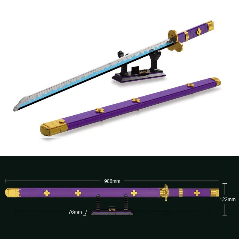 936 PCS BLEACH One Piece Demon Slayer Anime Sword - Image 9