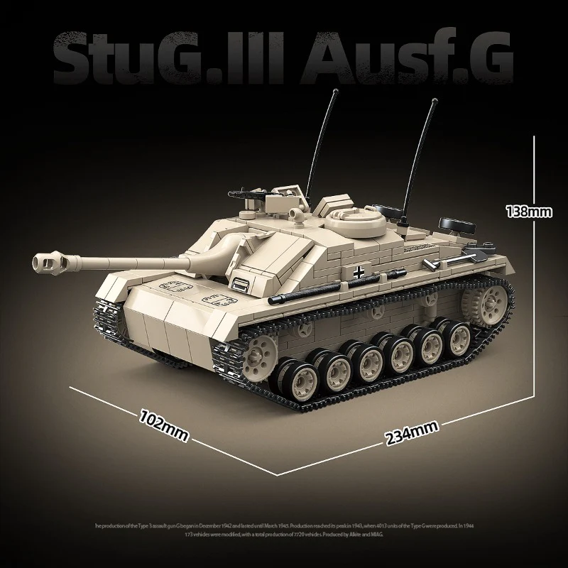 940pcs QUANGUAN 100307 StuG.III Ausf.G - Image 4