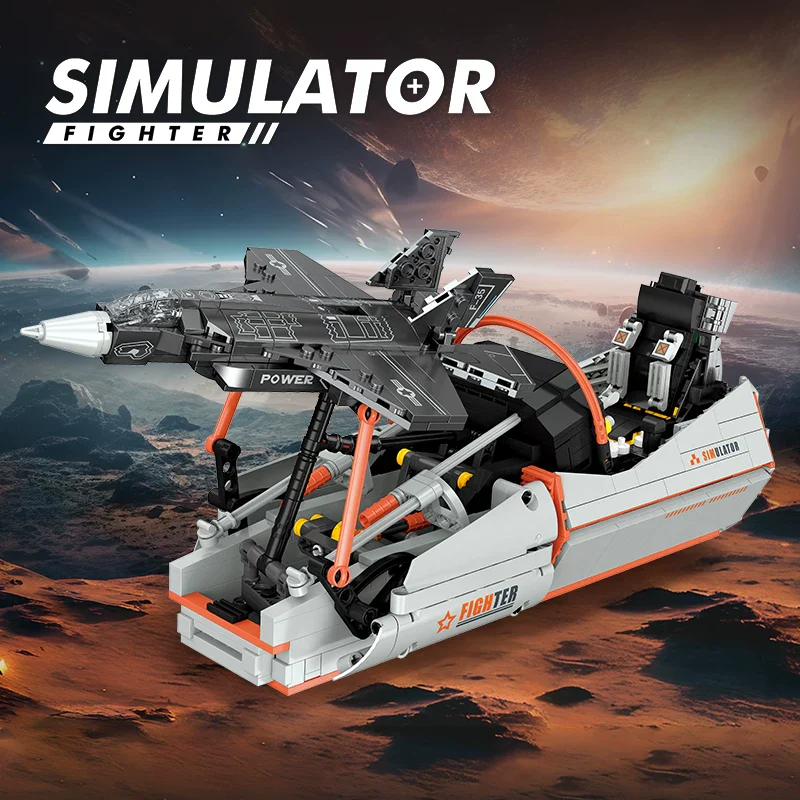 941pcs JIESTAR F-35 Fighter Jet Simulator - Image 2