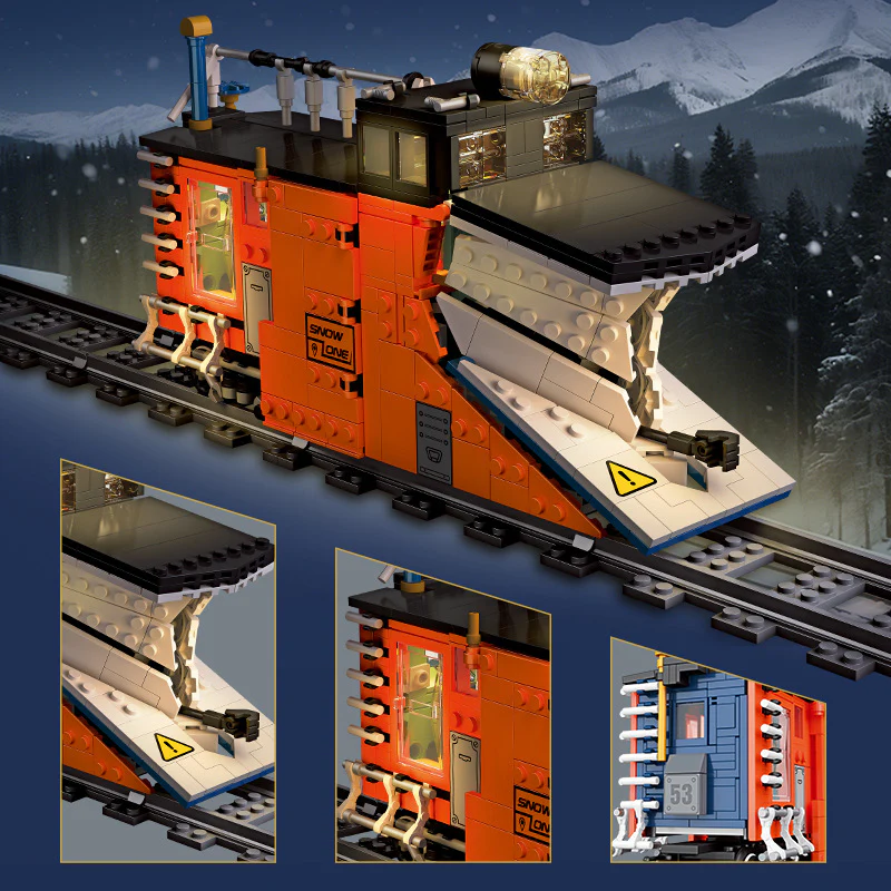 945pcs JIESTAR 59095 Snow Shovel Train - Image 3