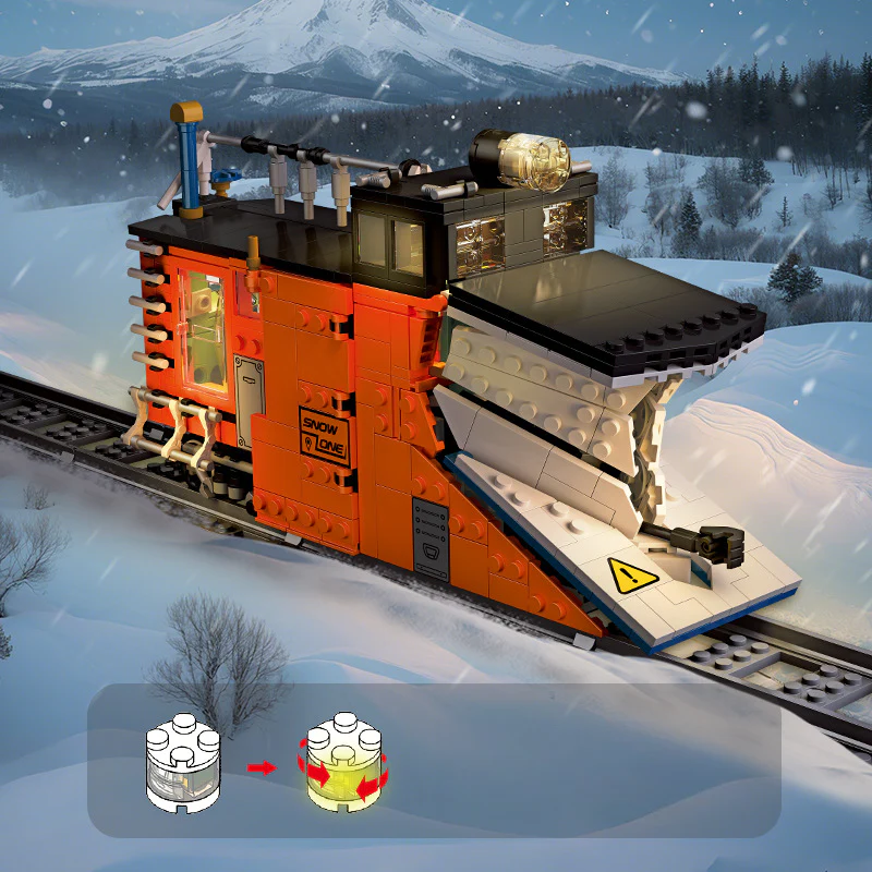 945pcs JIESTAR 59095 Snow Shovel Train - Image 4