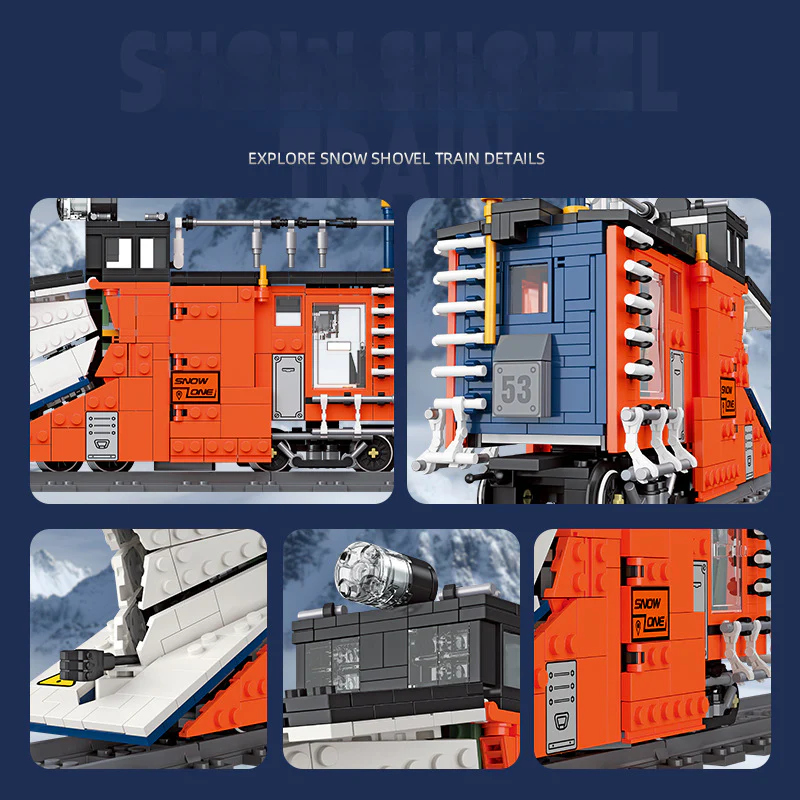 945pcs JIESTAR 59095 Snow Shovel Train - Image 5