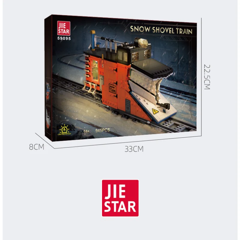 945pcs JIESTAR 59095 Snow Shovel Train - Image 7
