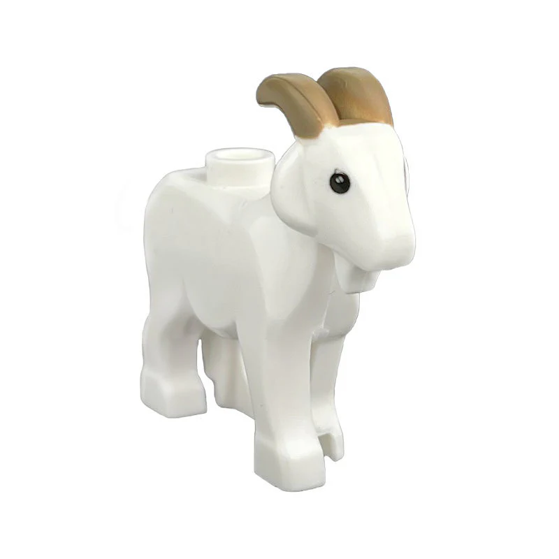 2pcs 95341pb01 Goat with Dark Tan Horns and Medium Nougat Spots Pattern - Image 10
