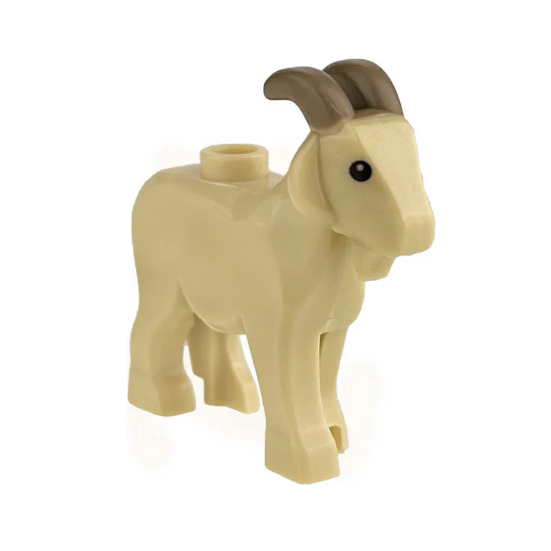 2pcs 95341pb01 Goat with Dark Tan Horns and Medium Nougat Spots Pattern - Image 16