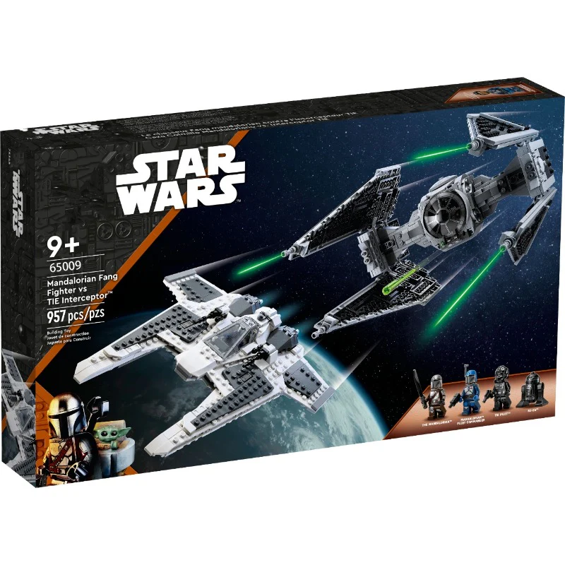 957 pcs 65009 Mandalorian FangFighter vsTIE Interceptor - Image 2