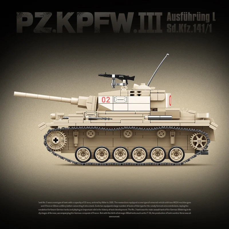 959 pcs QUANGUAN 100247 Panzer III Type L - Image 9