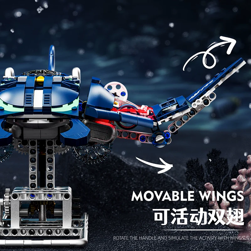 966pcs MJi 13057 Mechanical Manta - Image 3