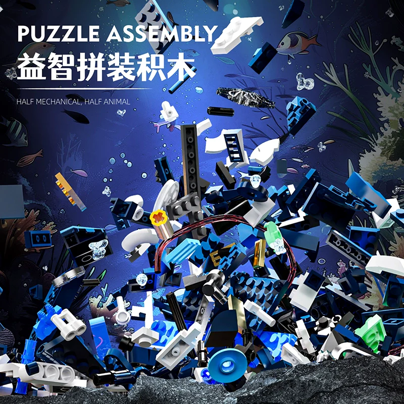 966pcs MJi 13057 Mechanical Manta - Image 5
