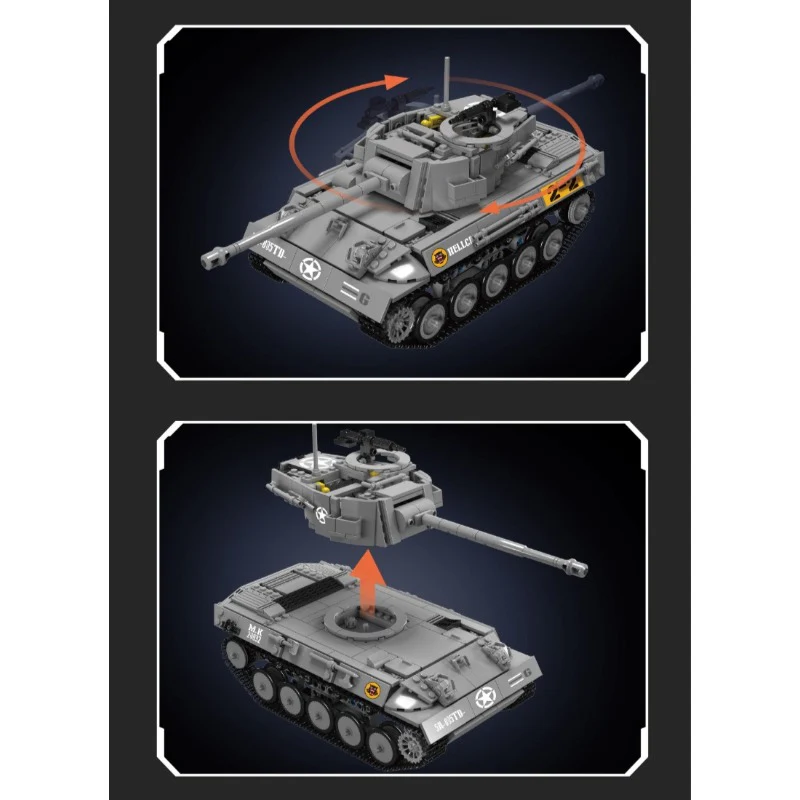 971 pcs MouldKing 20032 M18 Hellcat Tank Destroyer - Image 2