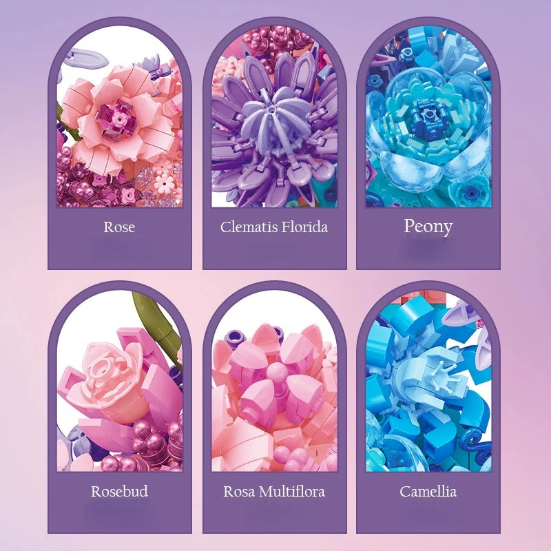 977pcs JIESTAR JJ9163 Moon Flower - Image 2