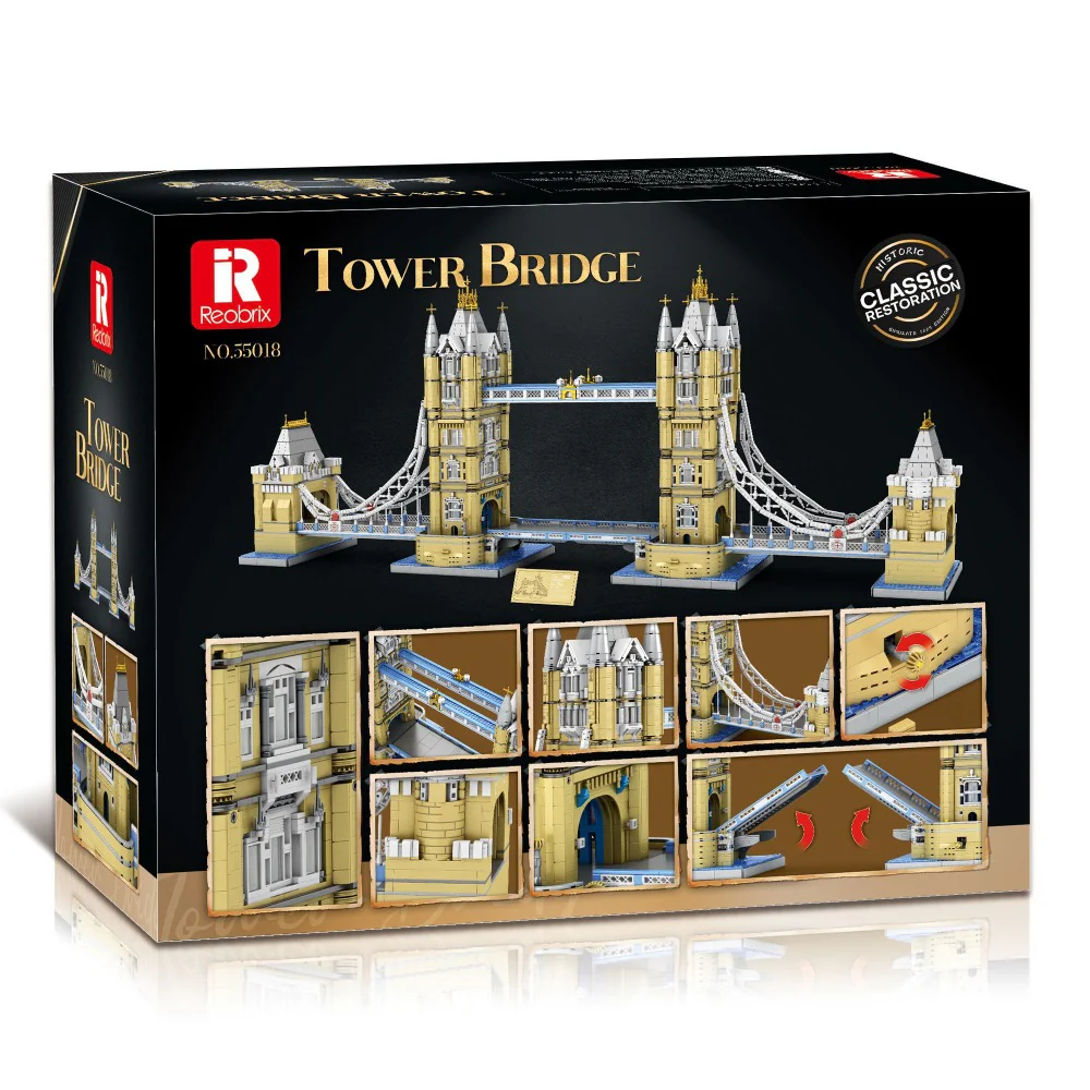 9782pcs Reobrix 55018 Tower Bridge 1:145 - Image 8