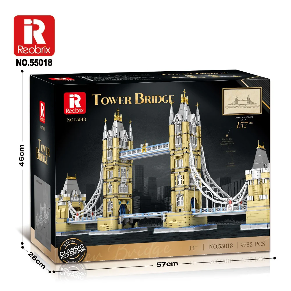9782pcs Reobrix 55018 Tower Bridge 1:145 - Image 9