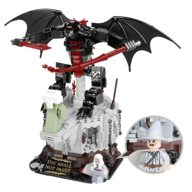 988pcs WGC 66042 The Battle Scene of Gandalf vs. Balrog from The Lord of the Rings. - Image 2