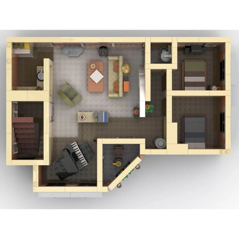990pcs MOC-105976 SitComplex - Frasier - Image 3