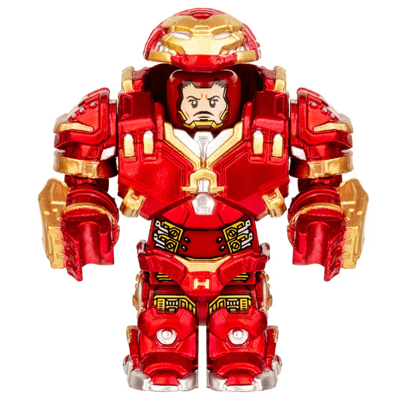 991 Superhero Series Iron Man Hulk Armor Minifigures - Image 5