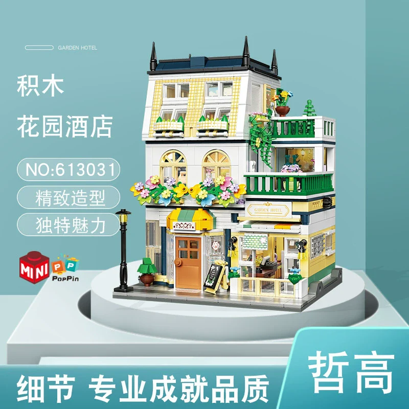 998 pcs ZHEGAO 613031 Flower Manor (Micro brick) - Image 2