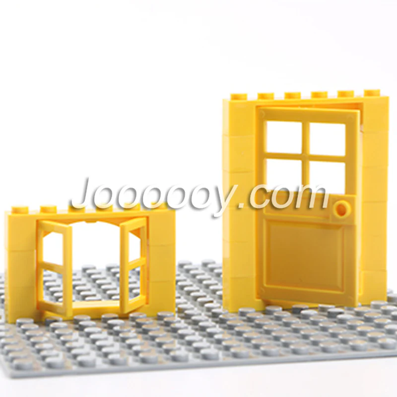 A set of doors and windows MOC bricks 3005 - Image 4