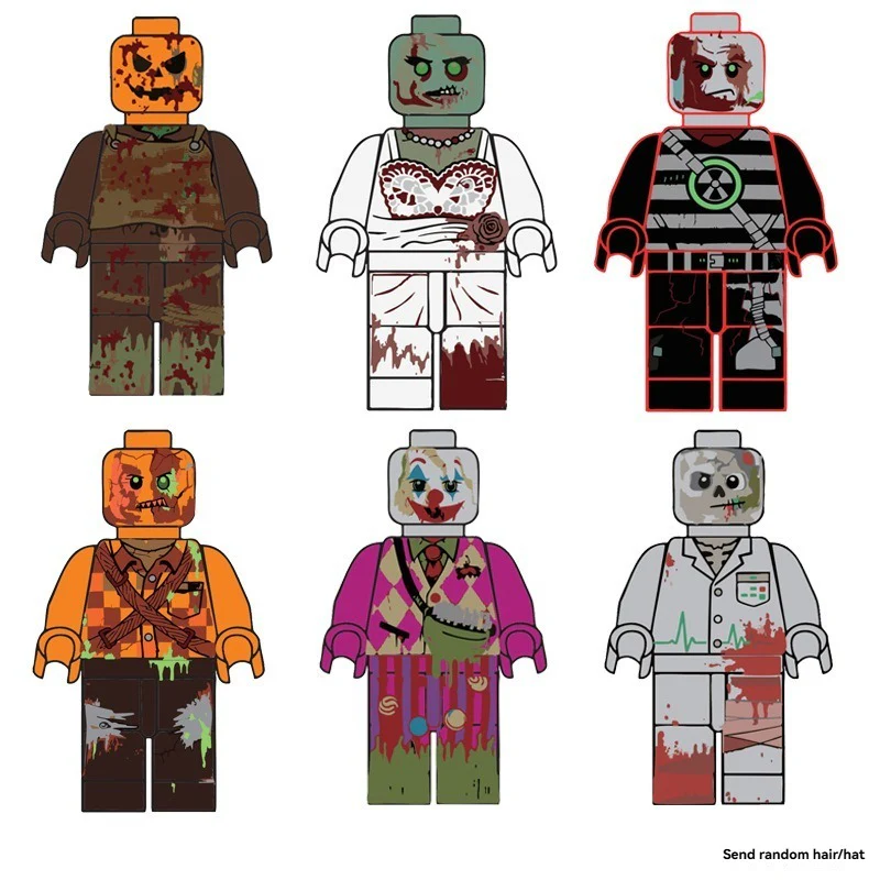 A09-A10 Halloween Biochemical Zombies Minifigures - Image 2