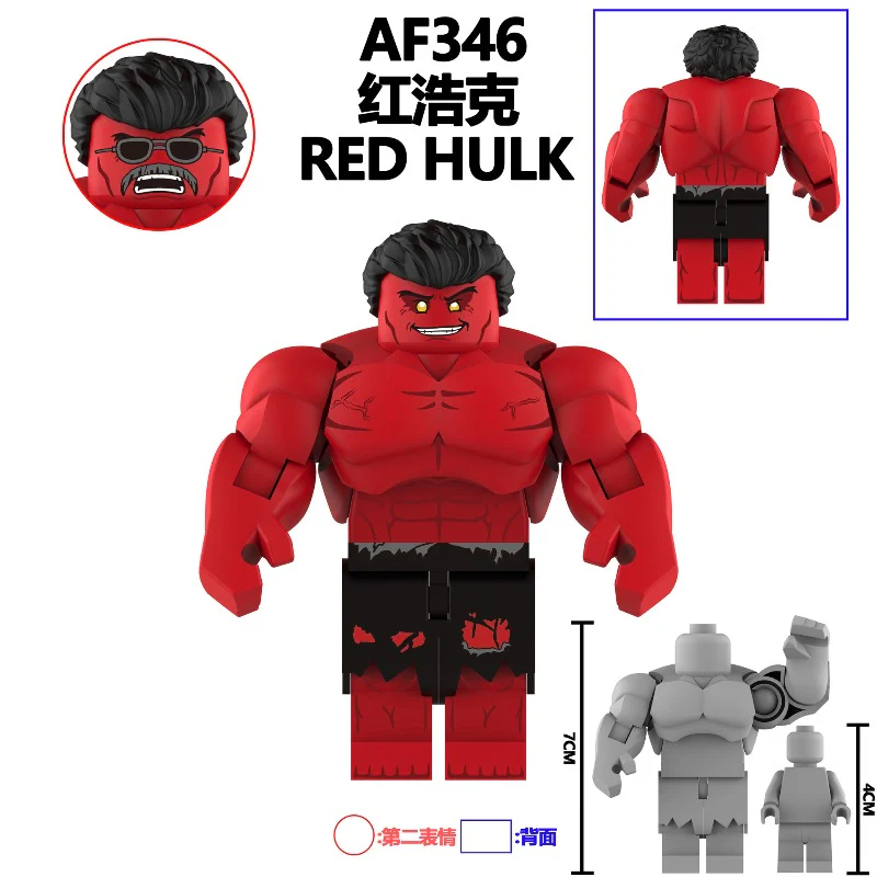AF344-347 superhero Hulk Minifigures - Image 4