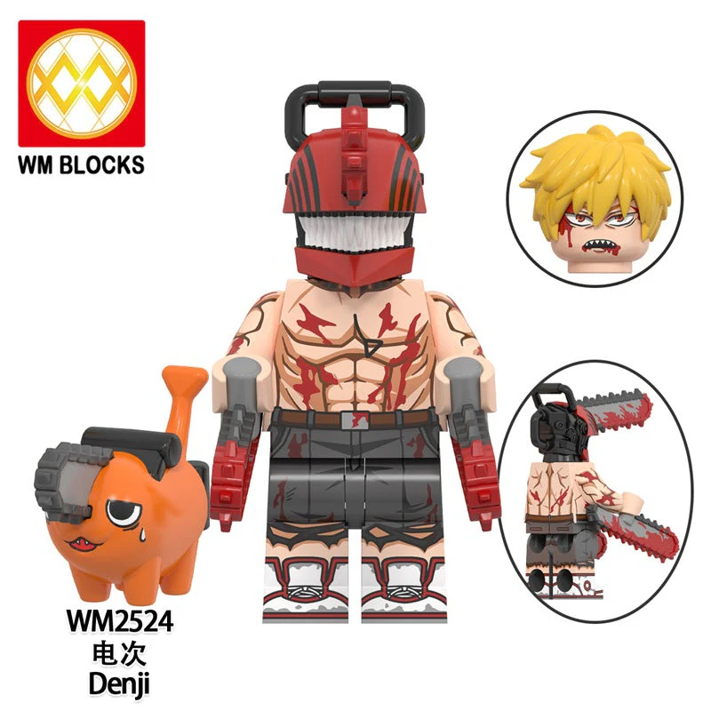 Anime Series Denji WM2523 WM2524 Minifigures - Image 2