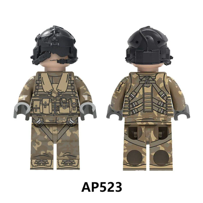 AP522-523 Air Force pilots German and American troops Minifigures - Image 3