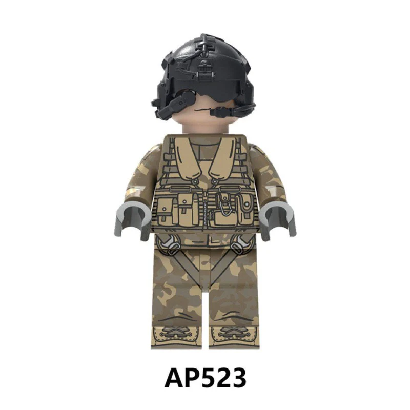 AP522-523 Air Force pilots German and American troops Minifigures - Image 7