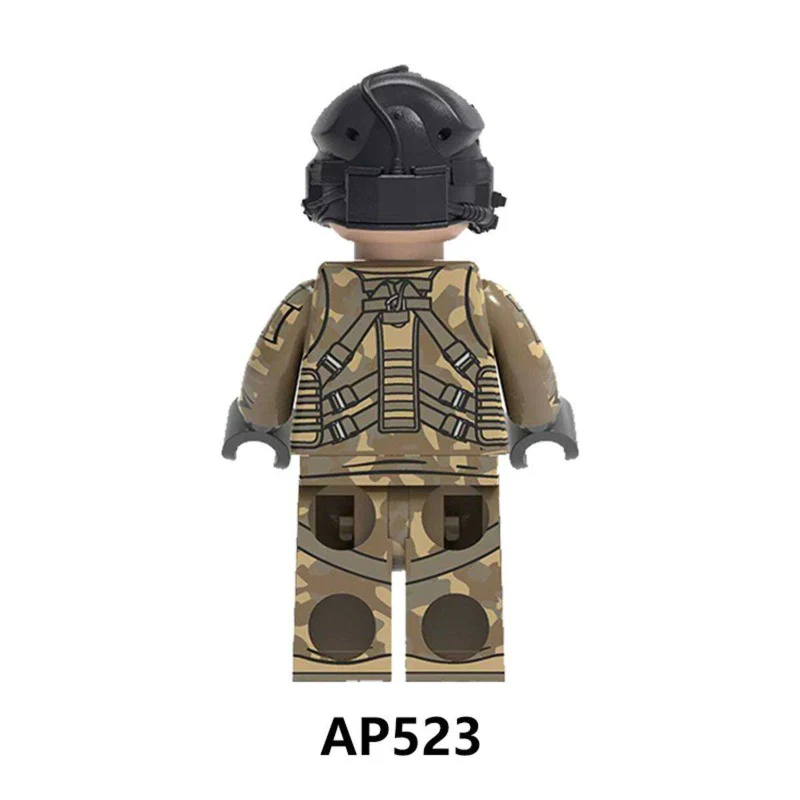 AP522-523 Air Force pilots German and American troops Minifigures - Image 8