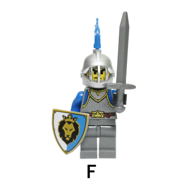 AX9801 blue lion knight minifigures - Image 11