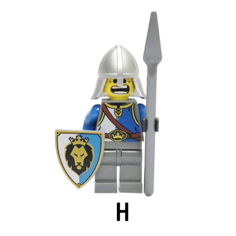AX9801 blue lion knight minifigures - Image 13