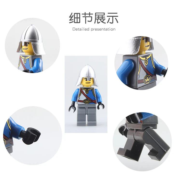 AX9801 blue lion knight minifigures - Image 3