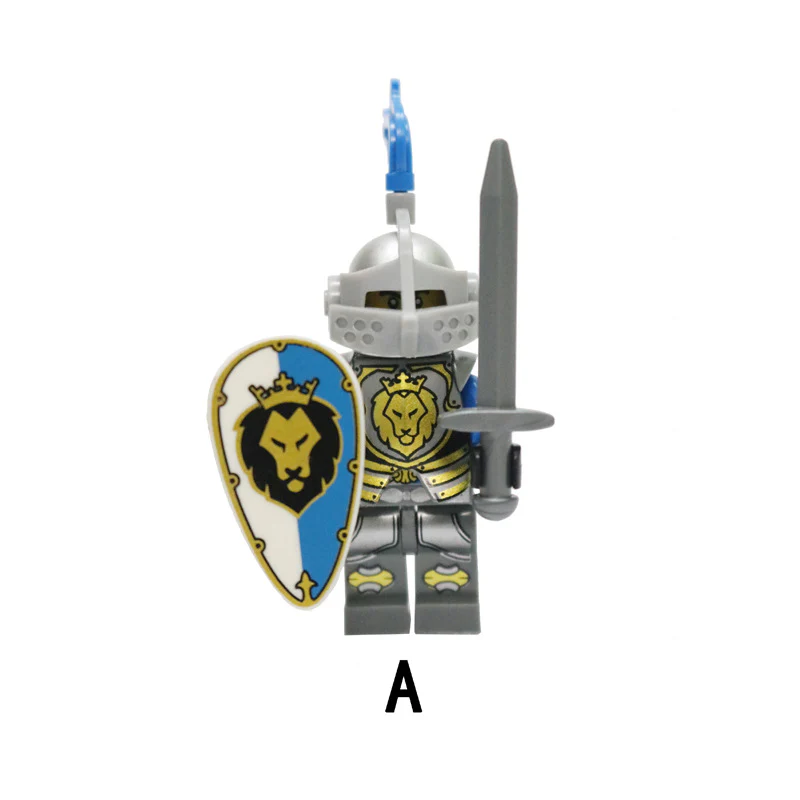 AX9801 blue lion knight minifigures - Image 6