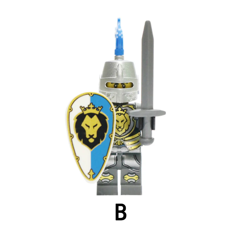 AX9801 blue lion knight minifigures - Image 7