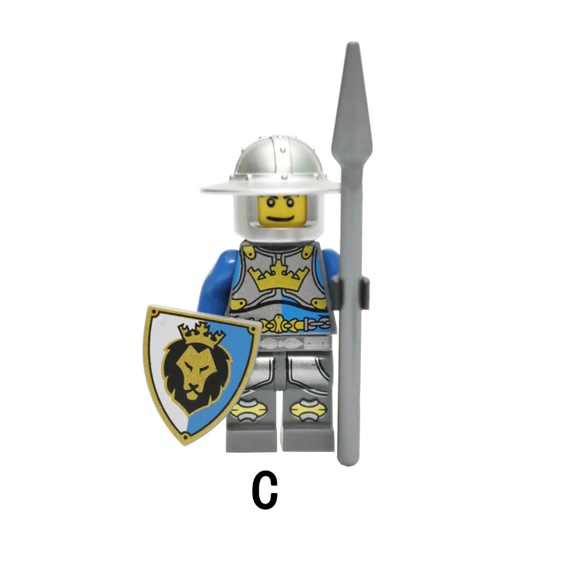 AX9801 blue lion knight minifigures - Image 8