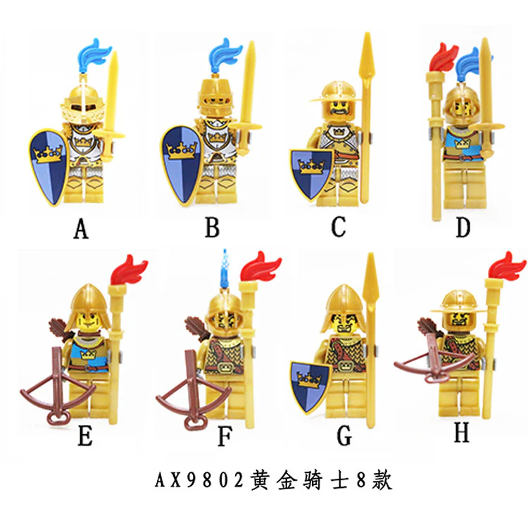 LOJO  AX9802 Golden Knight Minifigure - Image 2