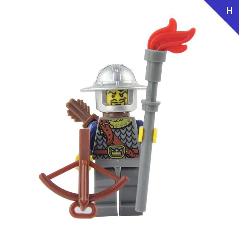 LOJO AX9803 Blue Crown Knight  Minifigure - Image 11