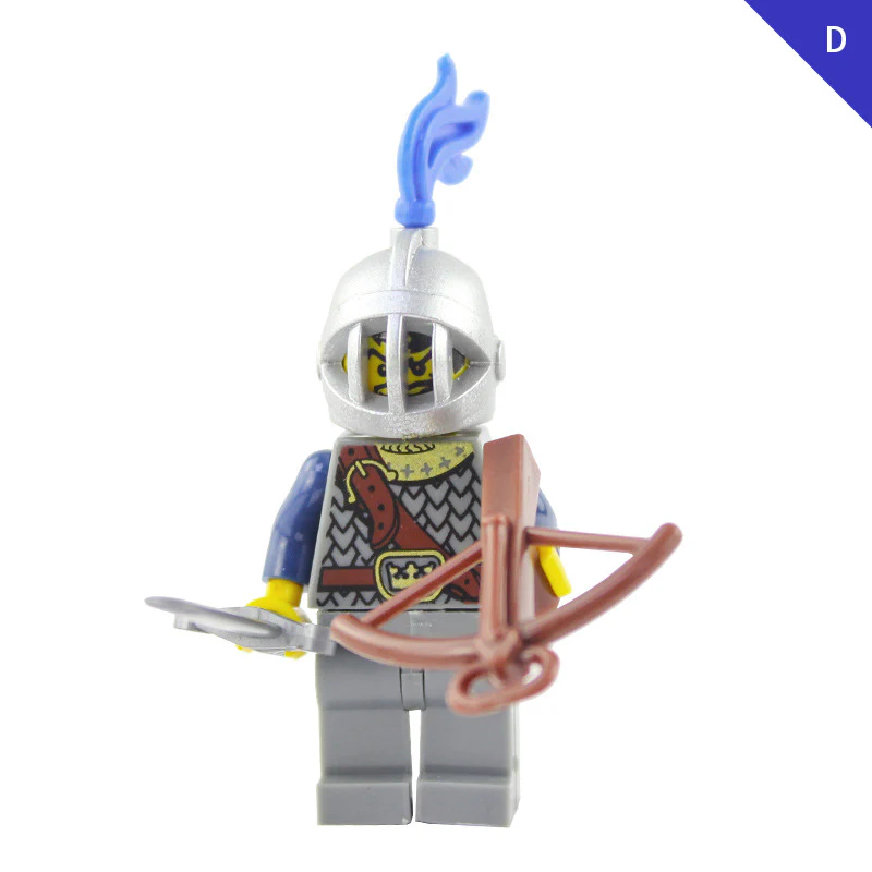 LOJO AX9803 Blue Crown Knight  Minifigure - Image 7