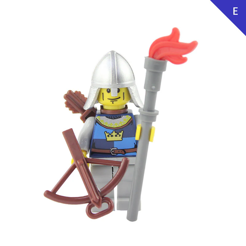 LOJO AX9803 Blue Crown Knight  Minifigure - Image 8
