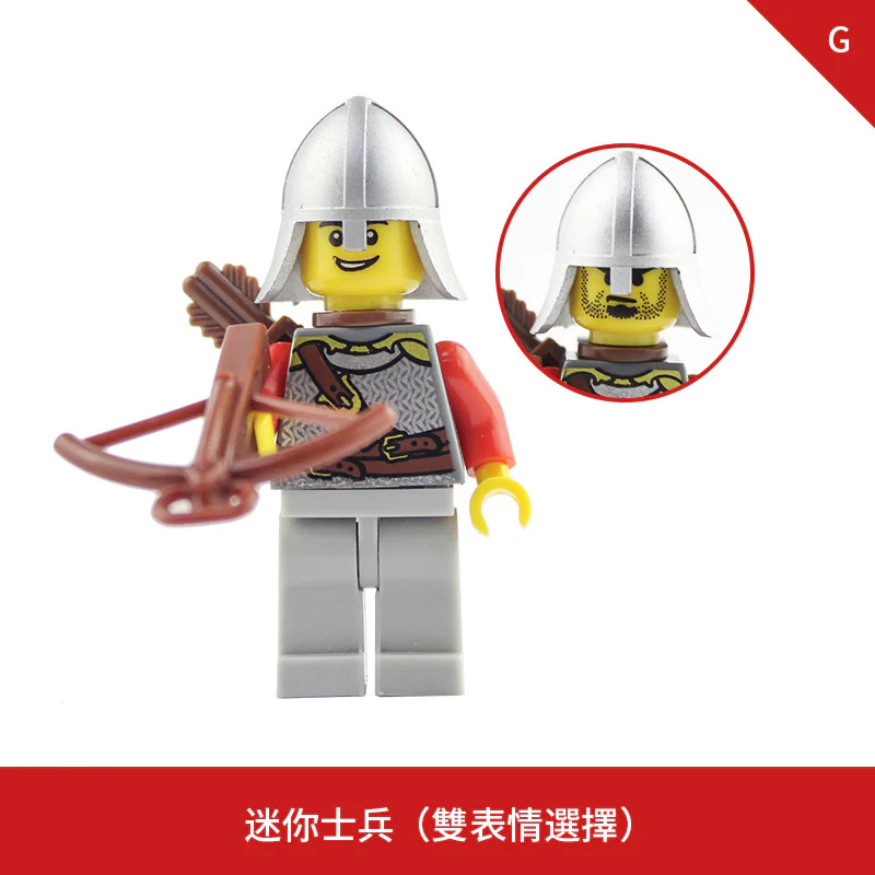 LOJO AX9809 Red Lion Knight Minifigure - Image 10
