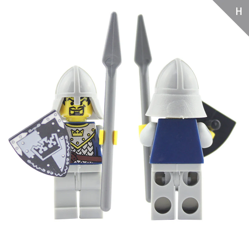 LOJO  AX9810 White Crown Knight Minifigure - Image 10