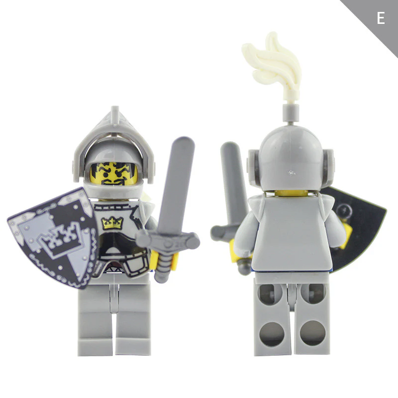 LOJO  AX9810 White Crown Knight Minifigure - Image 7