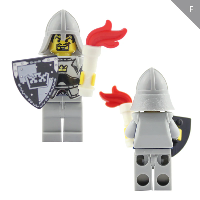 LOJO  AX9810 White Crown Knight Minifigure - Image 8