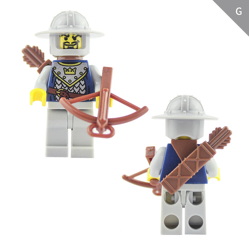 LOJO  AX9810 White Crown Knight Minifigure - Image 9