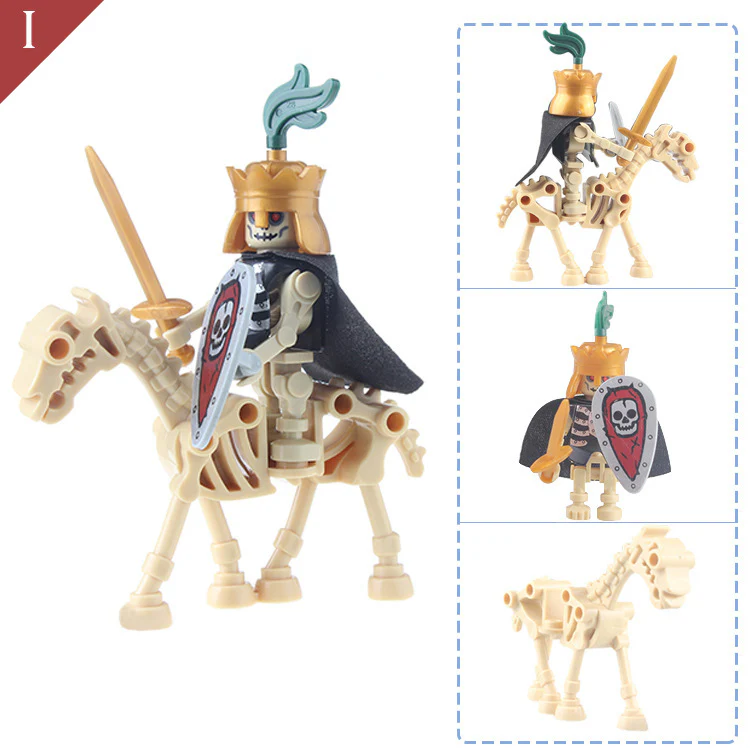 AX9815 Skeleton Knight Legion Medieval Roman Soldier minifigures - Image 14