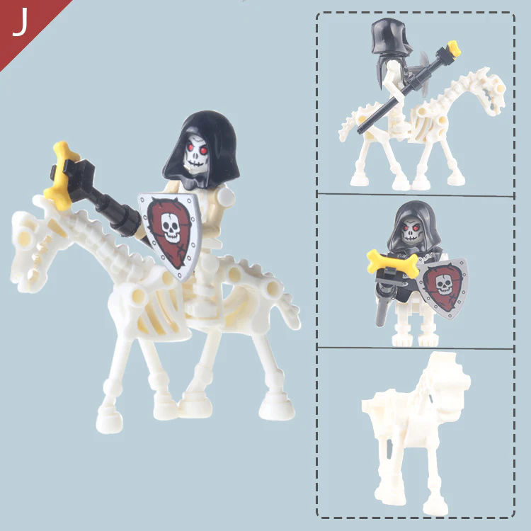 AX9815 Skeleton Knight Legion Medieval Roman Soldier minifigures - Image 15