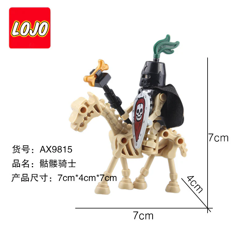 AX9815 Skeleton Knight Legion Medieval Roman Soldier minifigures - Image 5