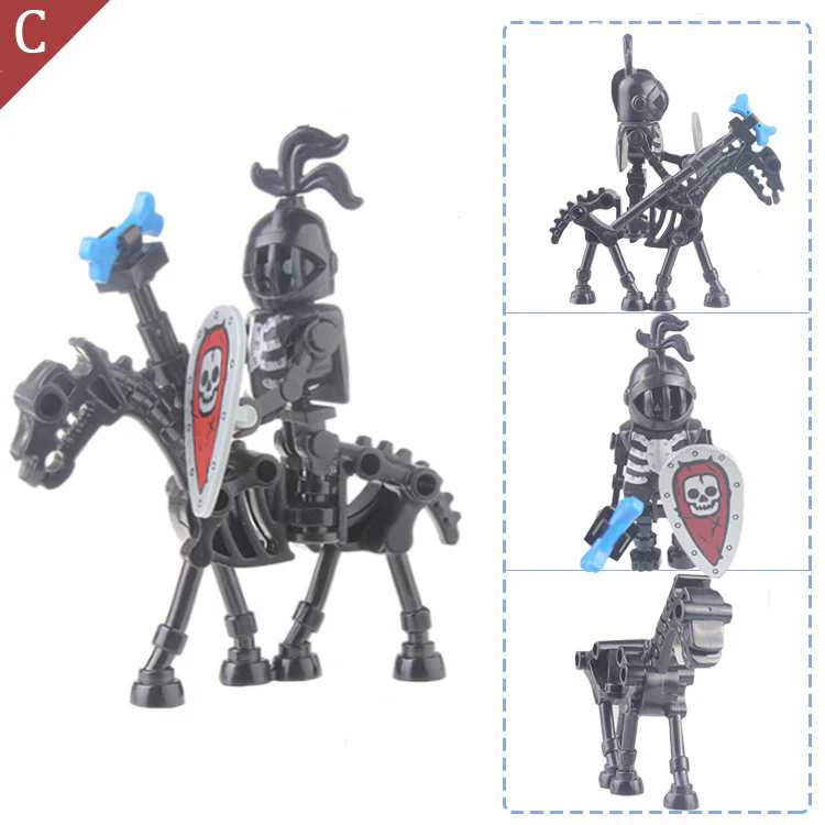 AX9815 Skeleton Knight Legion Medieval Roman Soldier minifigures - Image 8