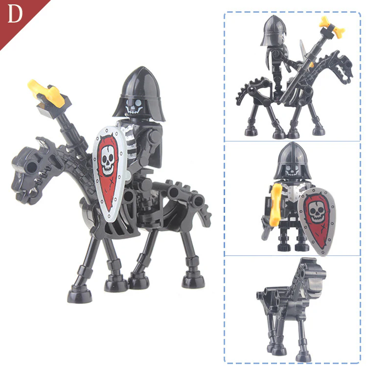 AX9815 Skeleton Knight Legion Medieval Roman Soldier minifigures - Image 9