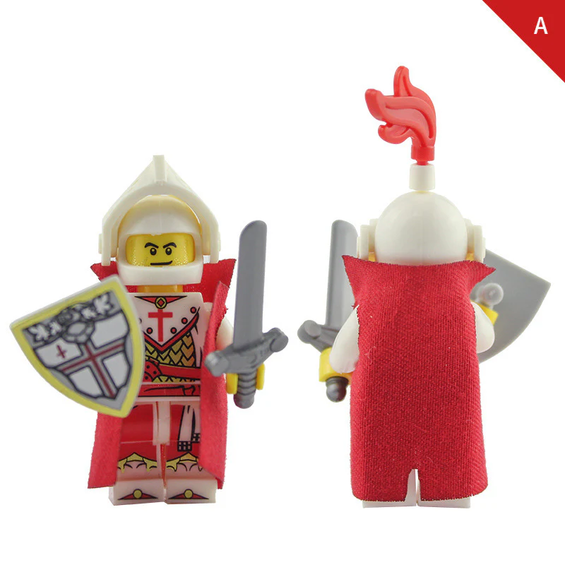 LOJO  AX9818 Red Cross Knight Minifigure - Image 2