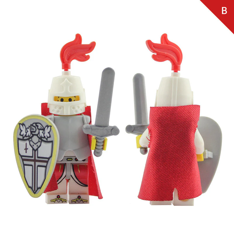 LOJO  AX9818 Red Cross Knight Minifigure - Image 3